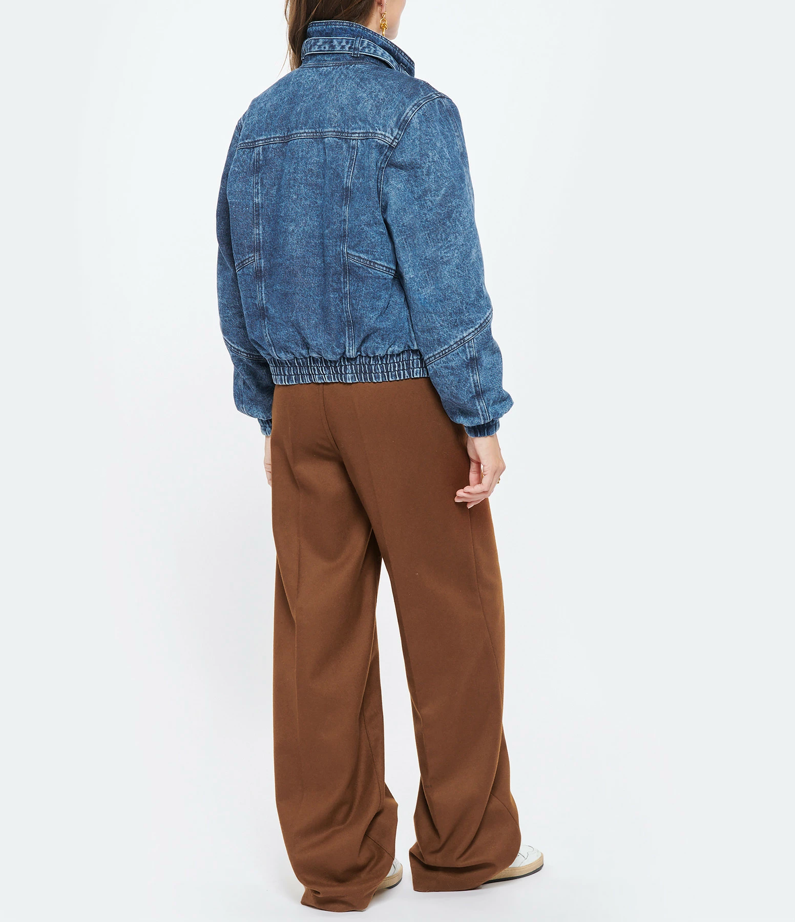 Meilleure affaire 😀 ISABEL MARANT Veste Vlasta Coton Bleu 🥰 4 Meilleure affaire 😀 ISABEL MARANT Veste Vlasta Coton Bleu 🥰 – Image 4