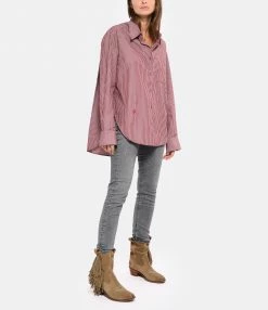 Le moins cher 🔔 CHARLIE JOE Chemise Paul Coton Rayures Bordeaux 😍 -BOUTIQUE MARGAUX LONNBERG unnamed file 1681