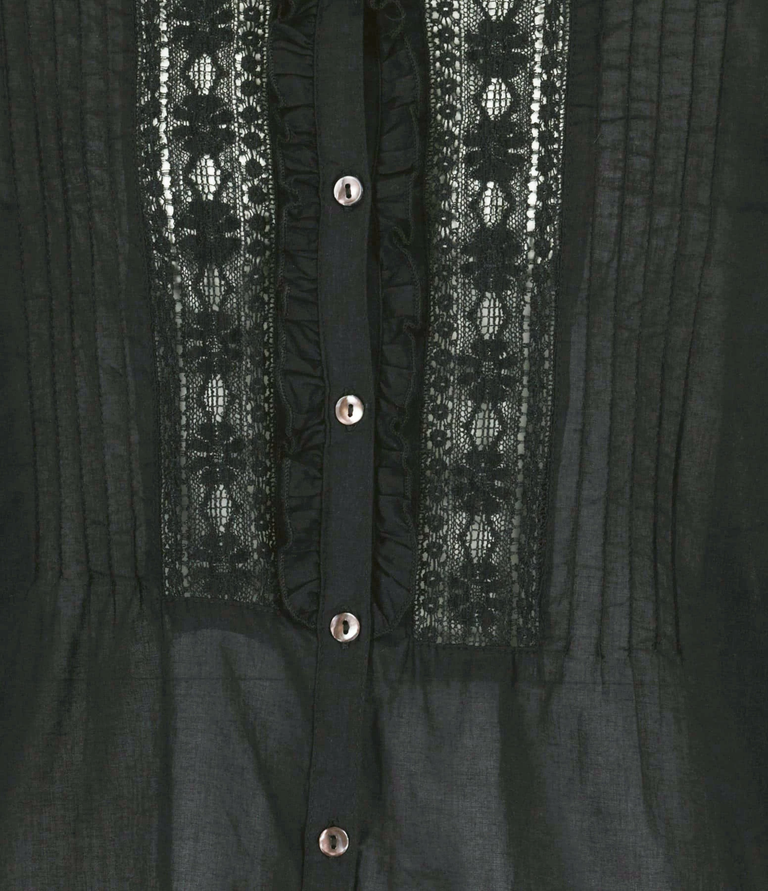 Promo ⌛ ANTIK BATIK Blouse Davina Coton Noir 🎁 2 Promo ⌛ ANTIK BATIK Blouse Davina Coton Noir 🎁 – Image 2