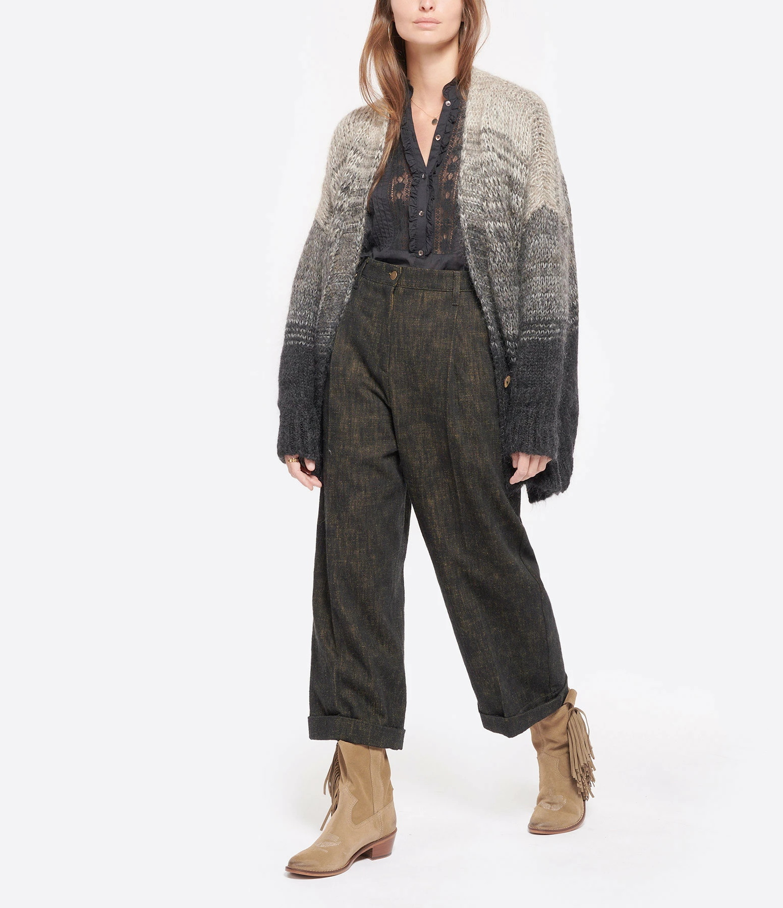 Promo ⌛ ANTIK BATIK Blouse Davina Coton Noir 🎁 6 Promo ⌛ ANTIK BATIK Blouse Davina Coton Noir 🎁 – Image 6