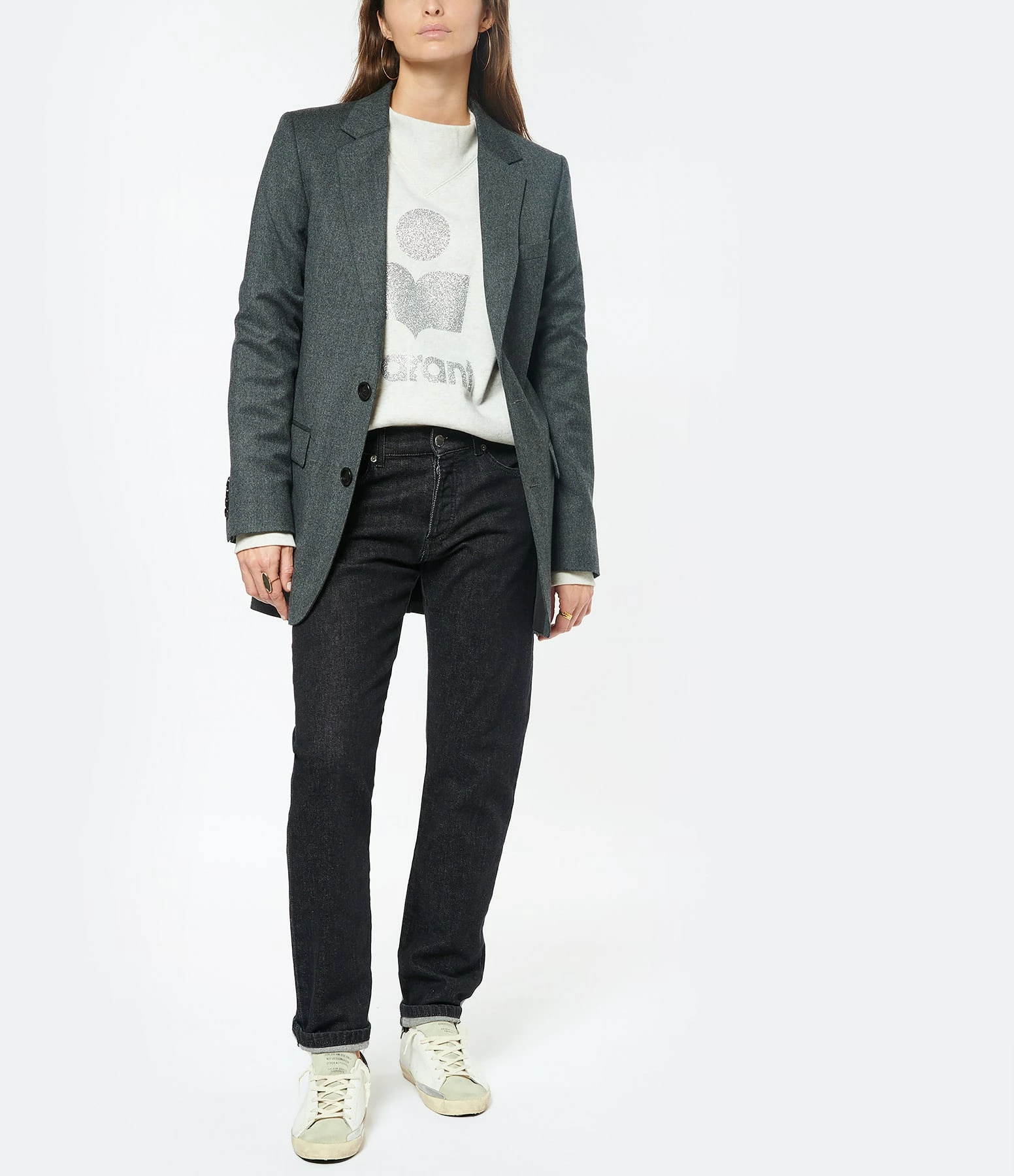 Vente flash 🌟 AMI PARIS Veste Blazer Unisexe Laine Vierge Gris ❤️ 6 Vente flash 🌟 AMI PARIS Veste Blazer Unisexe Laine Vierge Gris ❤️ – Image 6