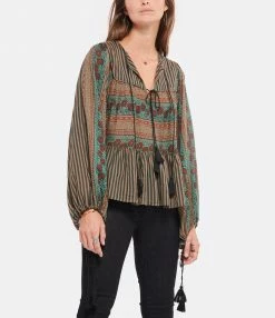 Meilleure vente ✔️ ANTIK BATIK Blouse Amelia Courte Coton Vert 💯 -BOUTIQUE MARGAUX LONNBERG unnamed file 1726