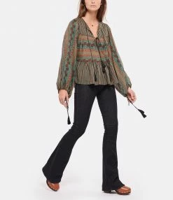 Meilleure vente ✔️ ANTIK BATIK Blouse Amelia Courte Coton Vert 💯 -BOUTIQUE MARGAUX LONNBERG unnamed file 1727