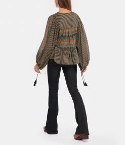 Meilleure vente ✔️ ANTIK BATIK Blouse Amelia Courte Coton Vert 💯 -BOUTIQUE MARGAUX LONNBERG unnamed file 1728