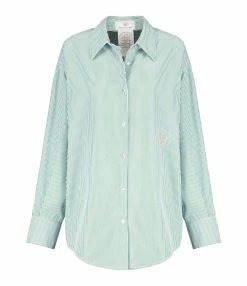 Nouveau 🎉 LES FÉLICITÉS Chemise Félicy Rayée Kaki 🥰