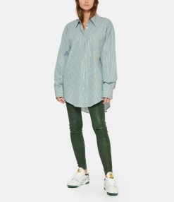 Nouveau 🎉 LES FÉLICITÉS Chemise Félicy Rayée Kaki 🥰 -BOUTIQUE MARGAUX LONNBERG unnamed file 1777