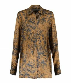 Vente flash ✔️ GOLDEN GOOSE Chemise Journey Marron Bleu 👍