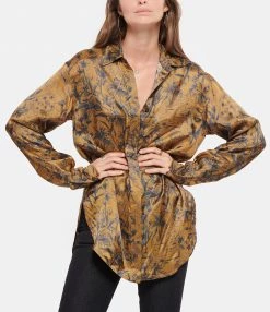 Vente flash ✔️ GOLDEN GOOSE Chemise Journey Marron Bleu ???? -BOUTIQUE MARGAUX LONNBERG unnamed file 1796