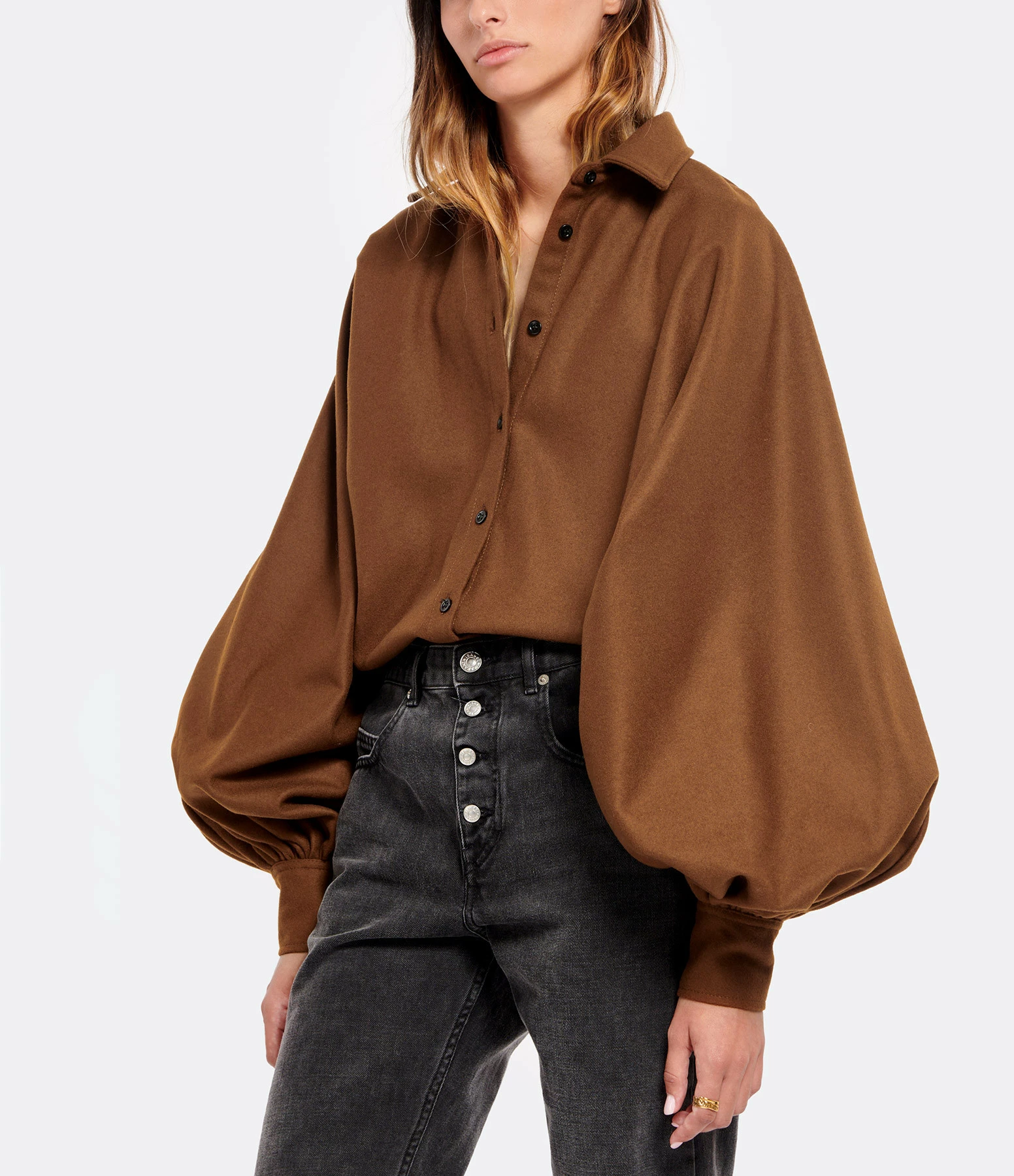 Bon marché 👏 MADE IN TOMBOY Chemise Claire Laine Marron 😉 2 Bon marché 👏 MADE IN TOMBOY Chemise Claire Laine Marron 😉 – Image 2