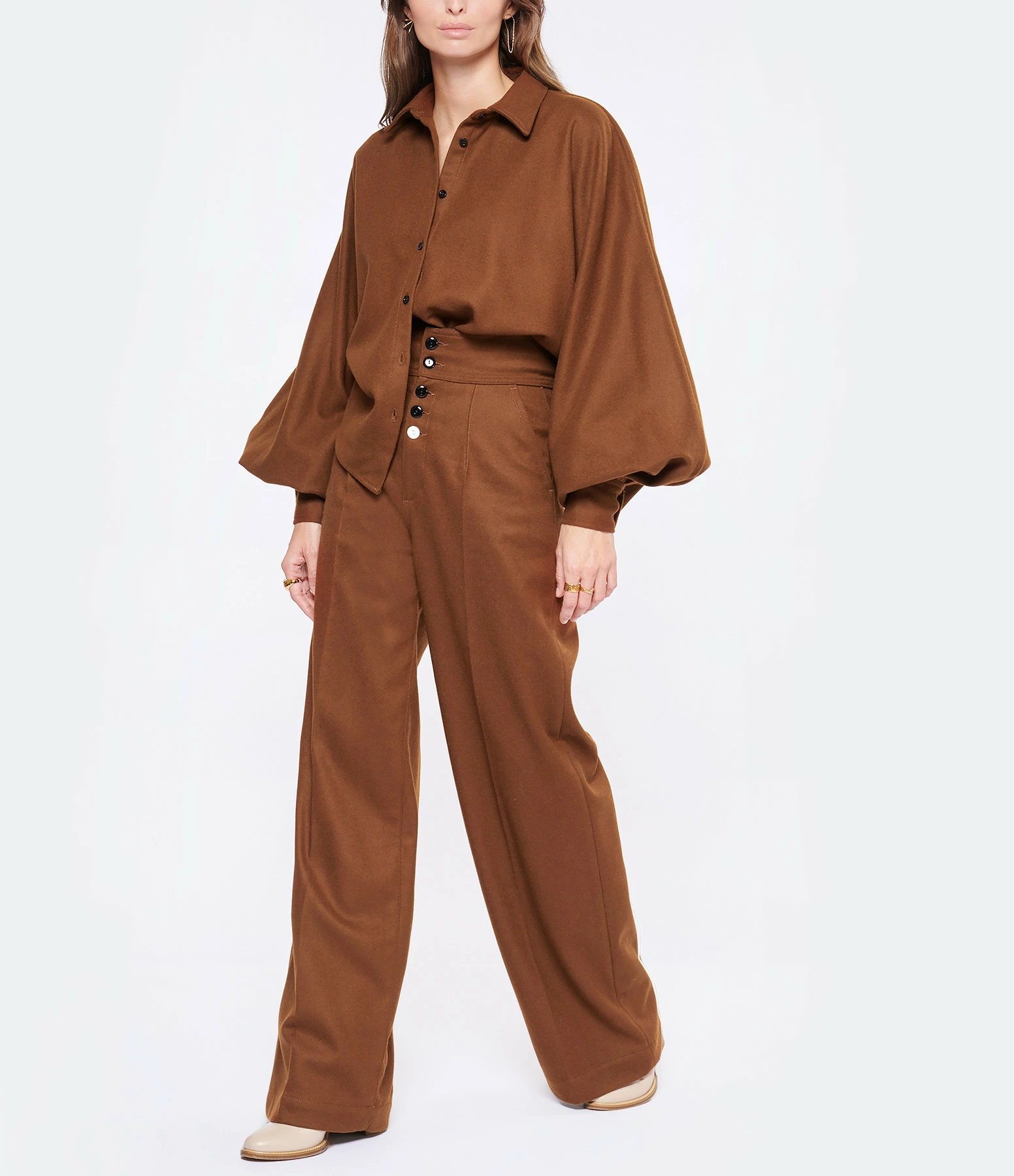 Bon marché 👏 MADE IN TOMBOY Chemise Claire Laine Marron 😉 3 Bon marché 👏 MADE IN TOMBOY Chemise Claire Laine Marron 😉 – Image 3