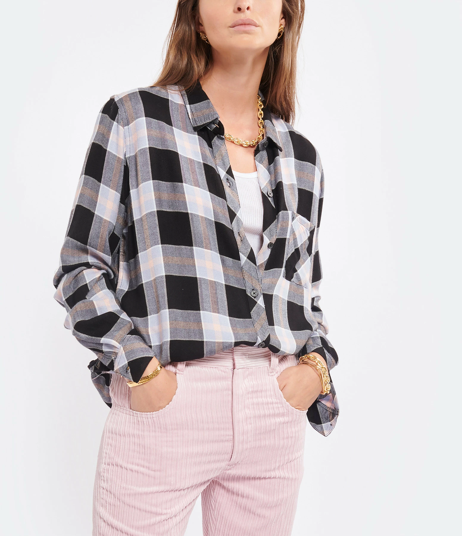 Tout neuf 🥰 RAILS Chemise Hunter Noir Blanc 🛒 3 Tout neuf 🥰 RAILS Chemise Hunter Noir Blanc 🛒 – Image 3