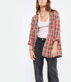 Meilleure affaire ✨ LAURENCE BRAS Surchemise Seberg Carreaux Coton Rouge ✔️ -BOUTIQUE MARGAUX LONNBERG unnamed file 1837