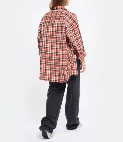 Meilleure affaire ✨ LAURENCE BRAS Surchemise Seberg Carreaux Coton Rouge ✔️ -BOUTIQUE MARGAUX LONNBERG unnamed file 1839