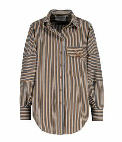 Remise ❤️ LAURENCE BRAS Chemise Balance Coton Marron 🎉