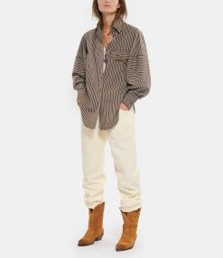 Remise ❤️ LAURENCE BRAS Chemise Balance Coton Marron 🎉 -BOUTIQUE MARGAUX LONNBERG unnamed file 1848