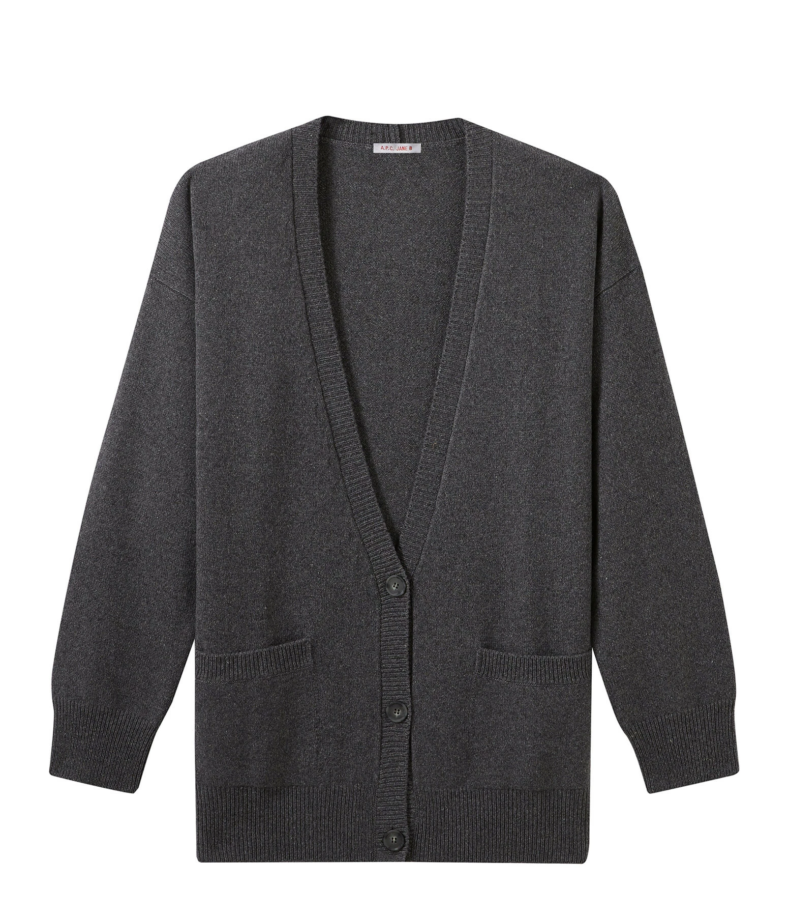 Remise ❤️ A.P.C. Cardigan Jane Cachemire Gris Chiné, Collaboration A.P.C X Jane Birkin ???? 1 Remise ❤️ A.P.C. Cardigan Jane Cachemire Gris Chiné, Collaboration A.P.C X Jane Birkin ????