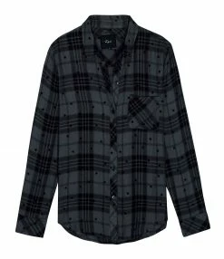 Meilleure vente ⌛ RAILS Chemise Hunter Noir Gris ⭐