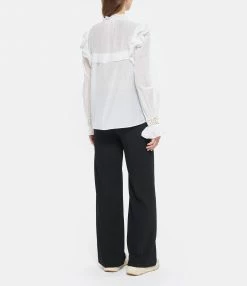 Offres 👏 ISABEL MARANT ÉTOILE Blouse Gilatedy Coton Blanc ✔️ -BOUTIQUE MARGAUX LONNBERG unnamed file 1865