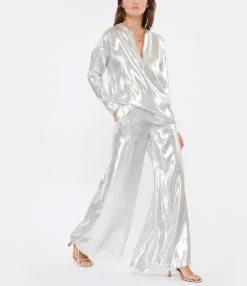 Promo 😉 OUD Blouse Lorenzo Soie Lamé Argenté 🛒 -BOUTIQUE MARGAUX LONNBERG unnamed file 1888
