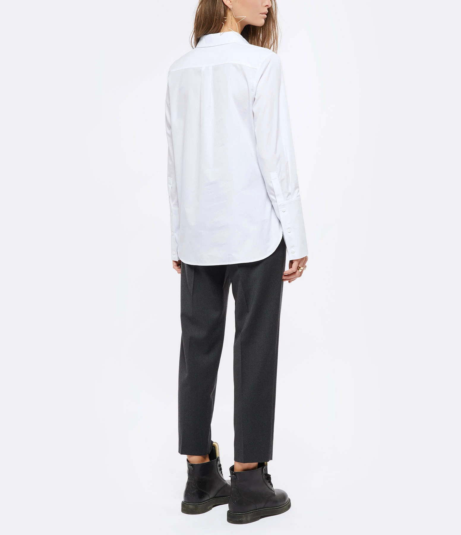 Nouveau 🧨 HANA SAN Chemise Fedora Coton Blanc Optique 💯 4 Nouveau 🧨 HANA SAN Chemise Fedora Coton Blanc Optique 💯 – Image 4