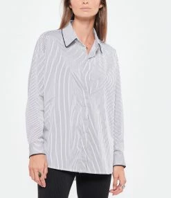 Grosses soldes 🧨 ANDREA LEV Chemise Boyfriend Rayures Bleu ⌛ -BOUTIQUE MARGAUX LONNBERG unnamed file 1949