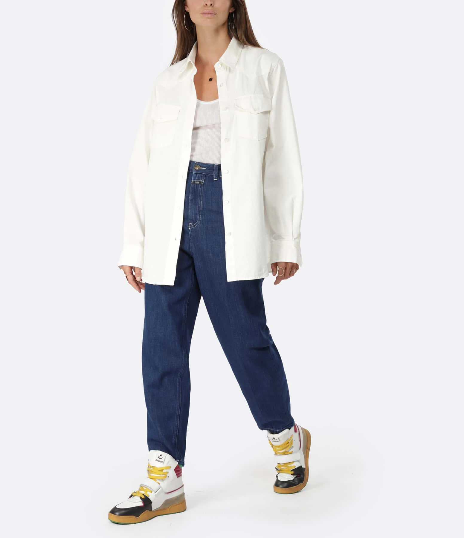 Vente flash ⭐ CLOSED Chemise Oversized Coton Blanc 🛒 3 Vente flash ⭐ CLOSED Chemise Oversized Coton Blanc 🛒 – Image 3