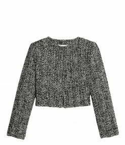 Budget ✔️ AMI PARIS Veste Laine Vierge Noir Écru 🤩