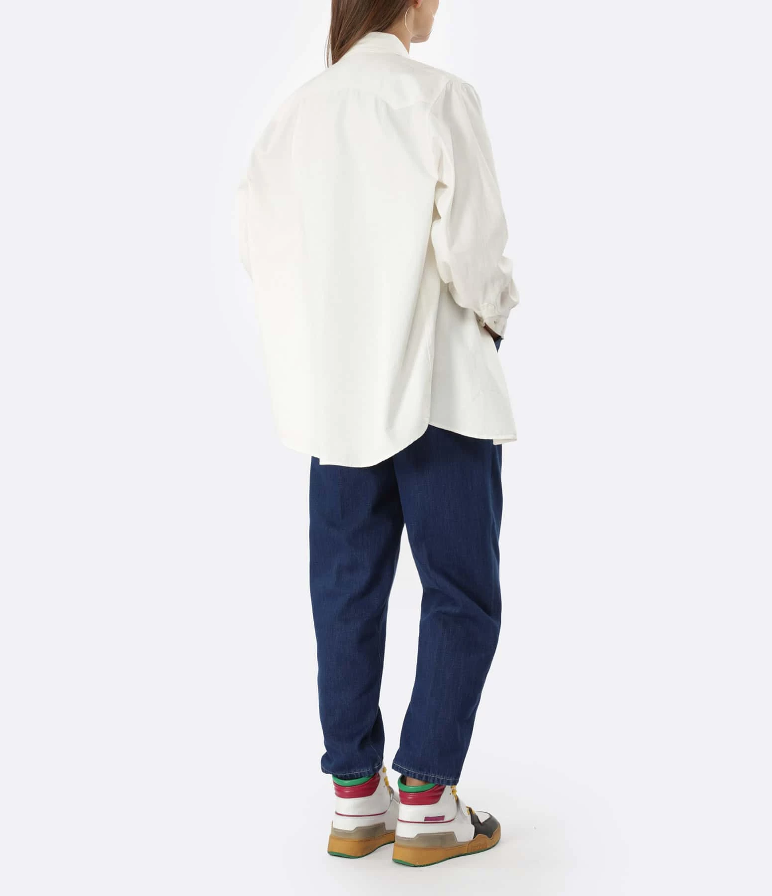 Vente flash ⭐ CLOSED Chemise Oversized Coton Blanc 🛒 4 Vente flash ⭐ CLOSED Chemise Oversized Coton Blanc 🛒 – Image 4