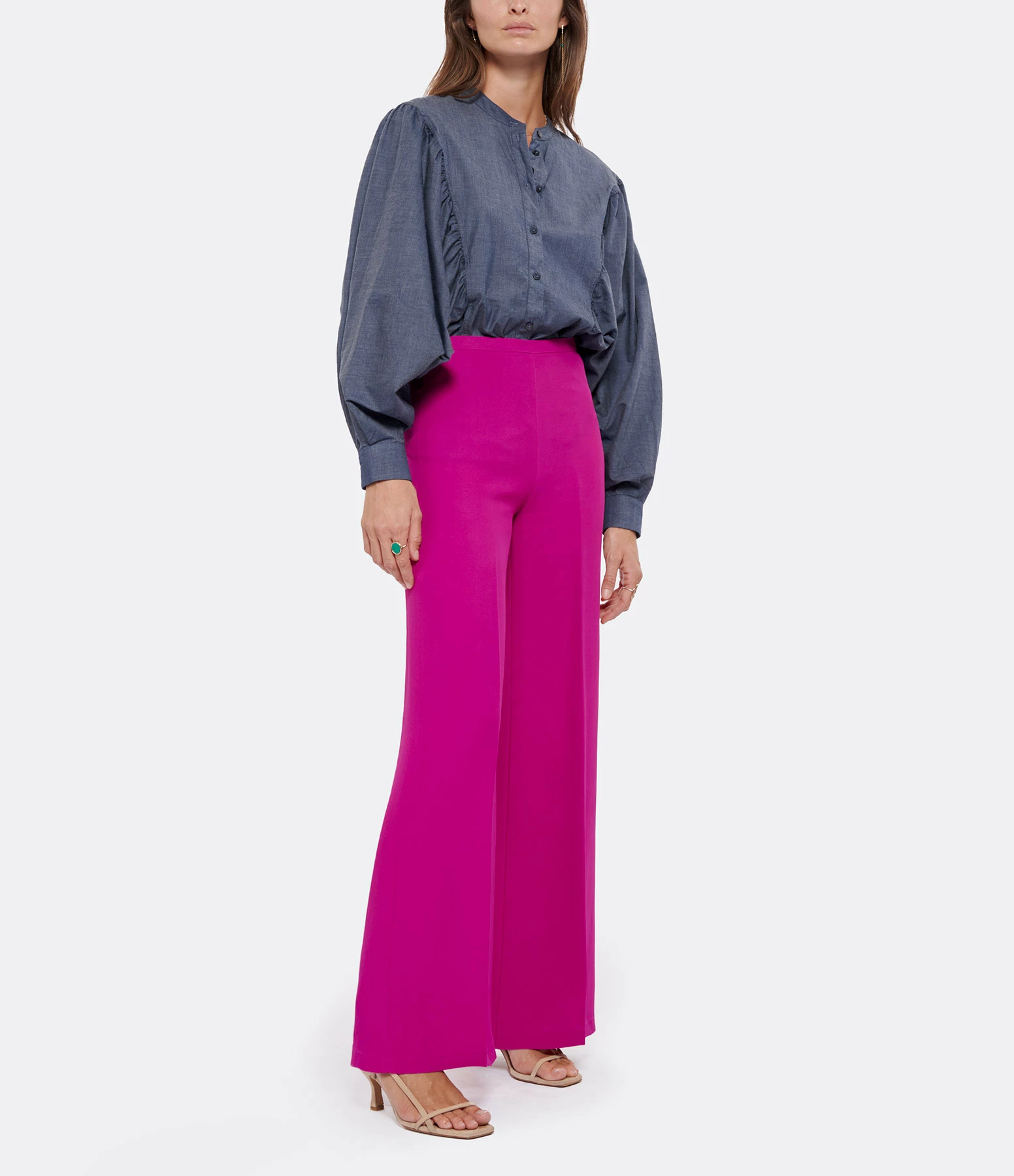 Promo 🌟 MOMONI Chemise Betulla Coton Bleu 🎉 4 Promo 🌟 MOMONI Chemise Betulla Coton Bleu 🎉 – Image 4