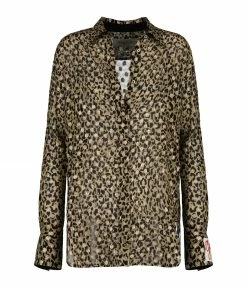 Nouveau 👍 GOLDEN GOOSE Chemise Boyfriend Noir Doré 🔥