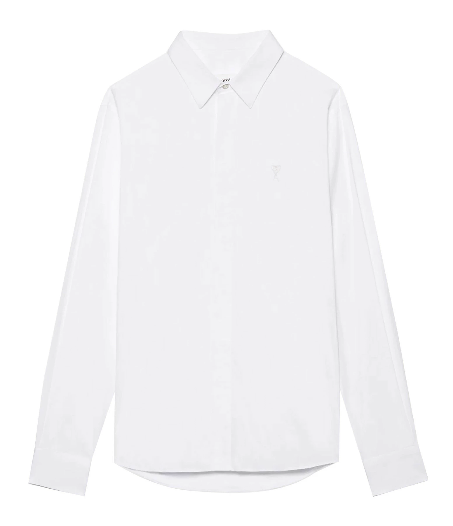 Offres 😉 AMI PARIS Chemise Ami De Cœur Coton Blanc ❤️ 1 Offres 😉 AMI PARIS Chemise Ami De Cœur Coton Blanc ❤️