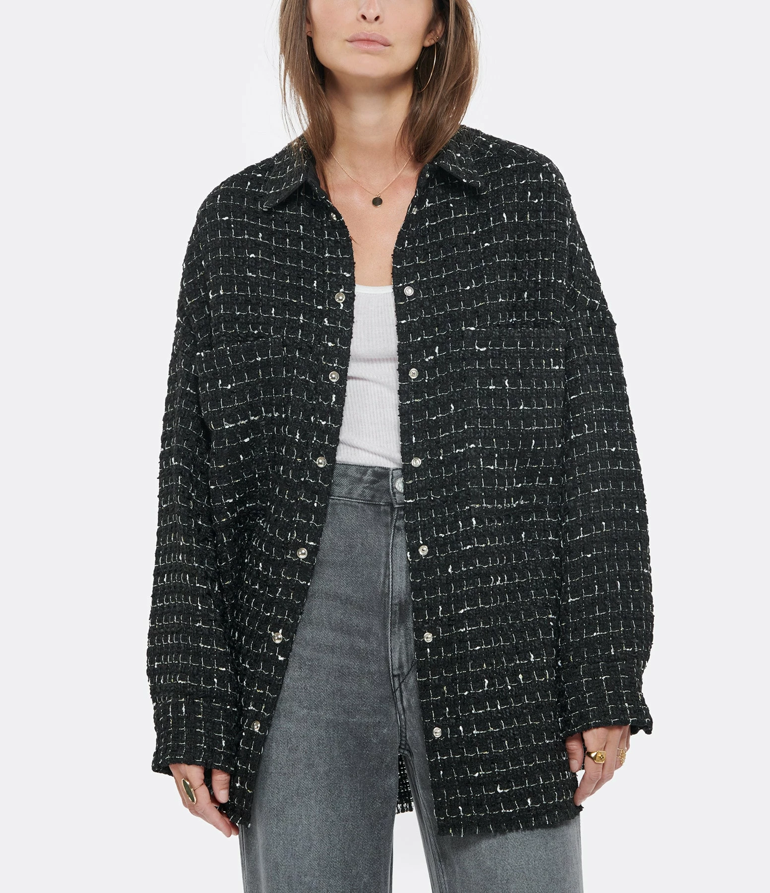 Budget 🌟 IRO Surchemise Amice Noir Blanc ✔️ 3 Budget 🌟 IRO Surchemise Amice Noir Blanc ✔️ – Image 3