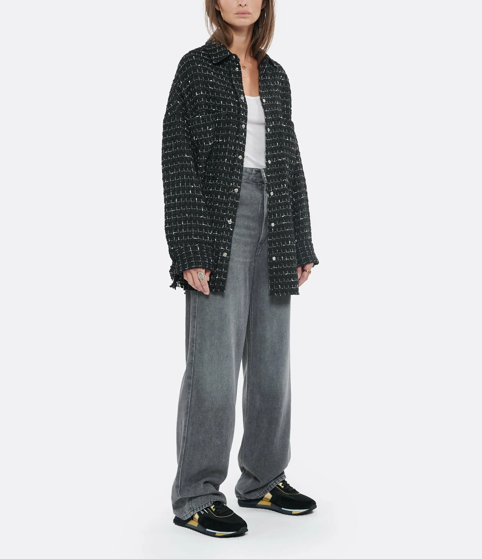 Budget 🌟 IRO Surchemise Amice Noir Blanc ✔️ 4 Budget 🌟 IRO Surchemise Amice Noir Blanc ✔️ – Image 4