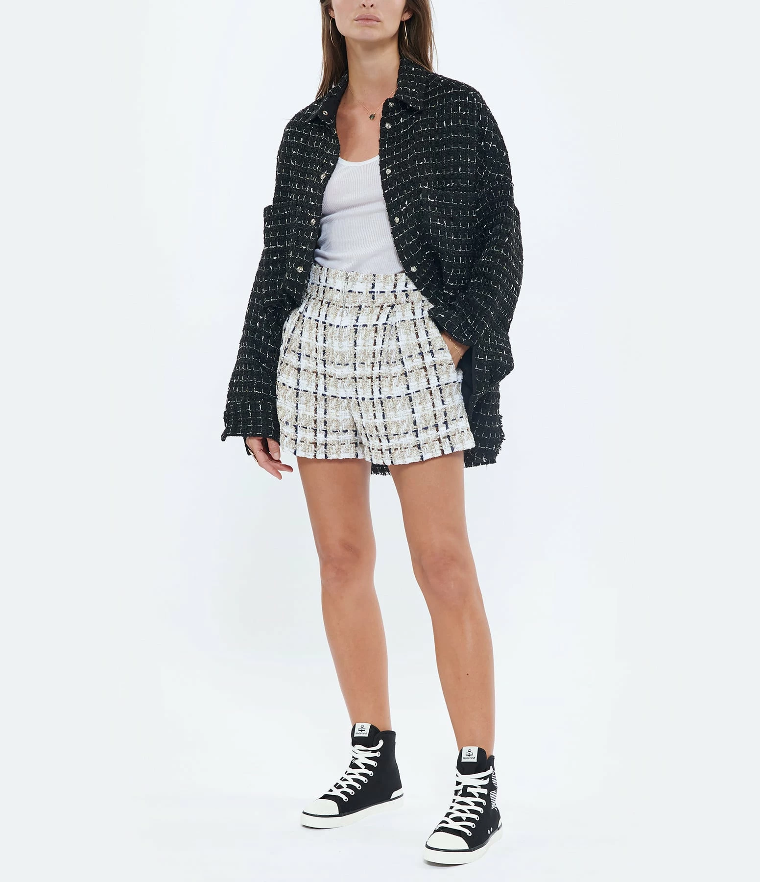 Budget 🌟 IRO Surchemise Amice Noir Blanc ✔️ 6 Budget 🌟 IRO Surchemise Amice Noir Blanc ✔️ – Image 6