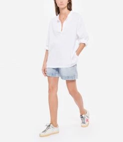 Offres ❤️ LES FÉLICITÉS Blouse Coton Blanc Rose, Exclusivité Lulli 😉 -BOUTIQUE MARGAUX LONNBERG unnamed file 2055