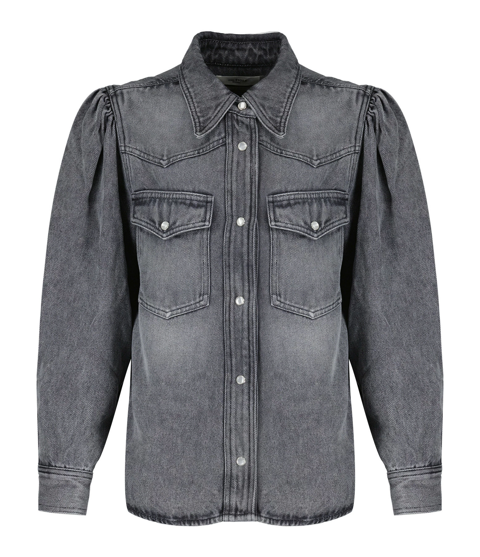 Budget 👍 ISABEL MARANT ÉTOILE Chemise Tahisse Coton Gris 🎉 1 Budget 👍 ISABEL MARANT ÉTOILE Chemise Tahisse Coton Gris 🎉