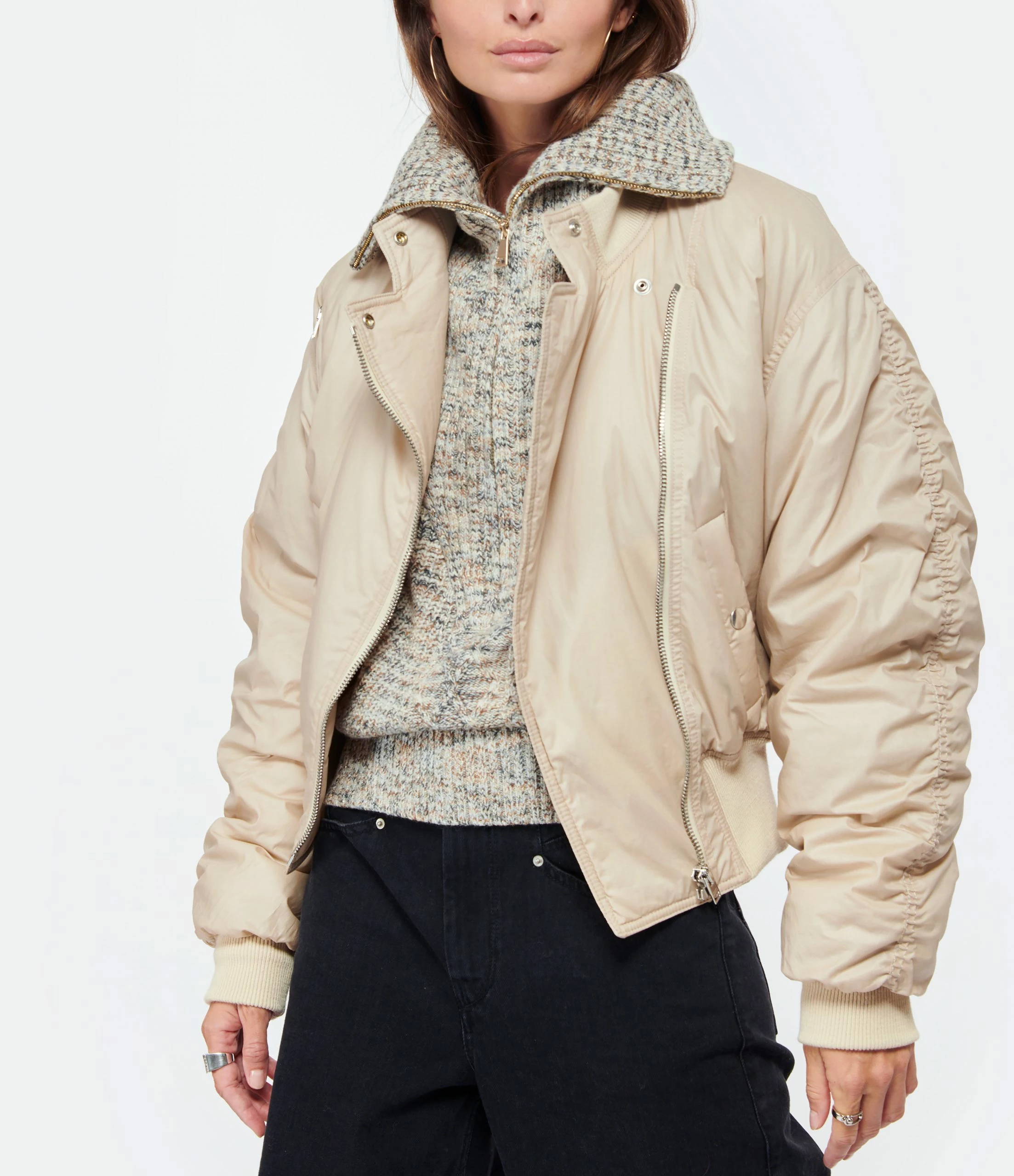 Meilleure vente ???? ISABEL MARANT Veste Kinsley Coton Écru ???? 2 Meilleure vente ???? ISABEL MARANT Veste Kinsley Coton Écru ???? – Image 2