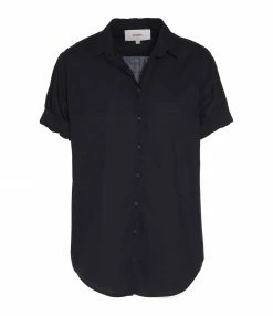 Grosses soldes 👍 XIRENA Chemise Channing Coton Noir 😉