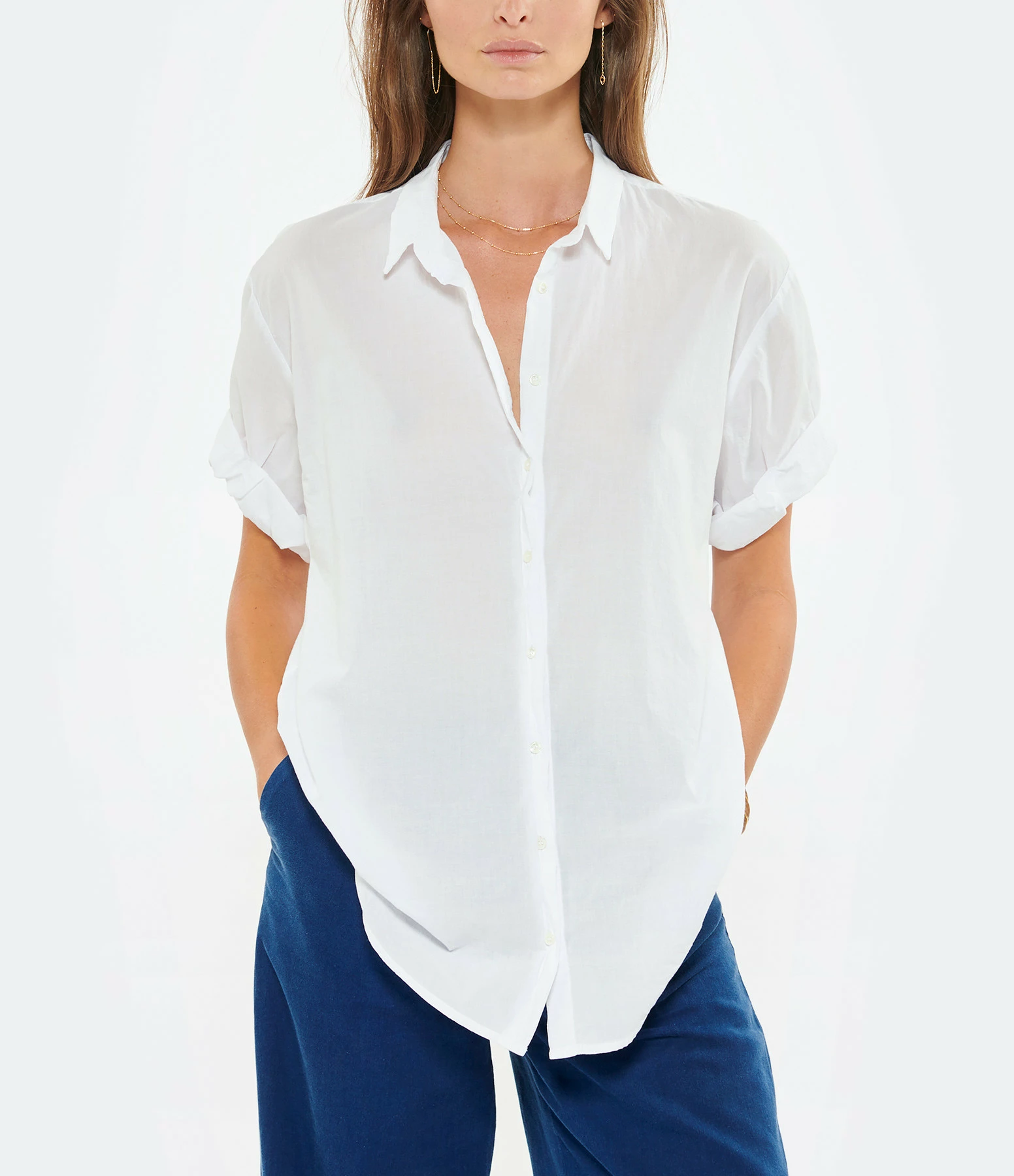 Remise 💯 XIRENA Chemise Channing Coton Blanc 🤩 3 Remise 💯 XIRENA Chemise Channing Coton Blanc 🤩 – Image 3
