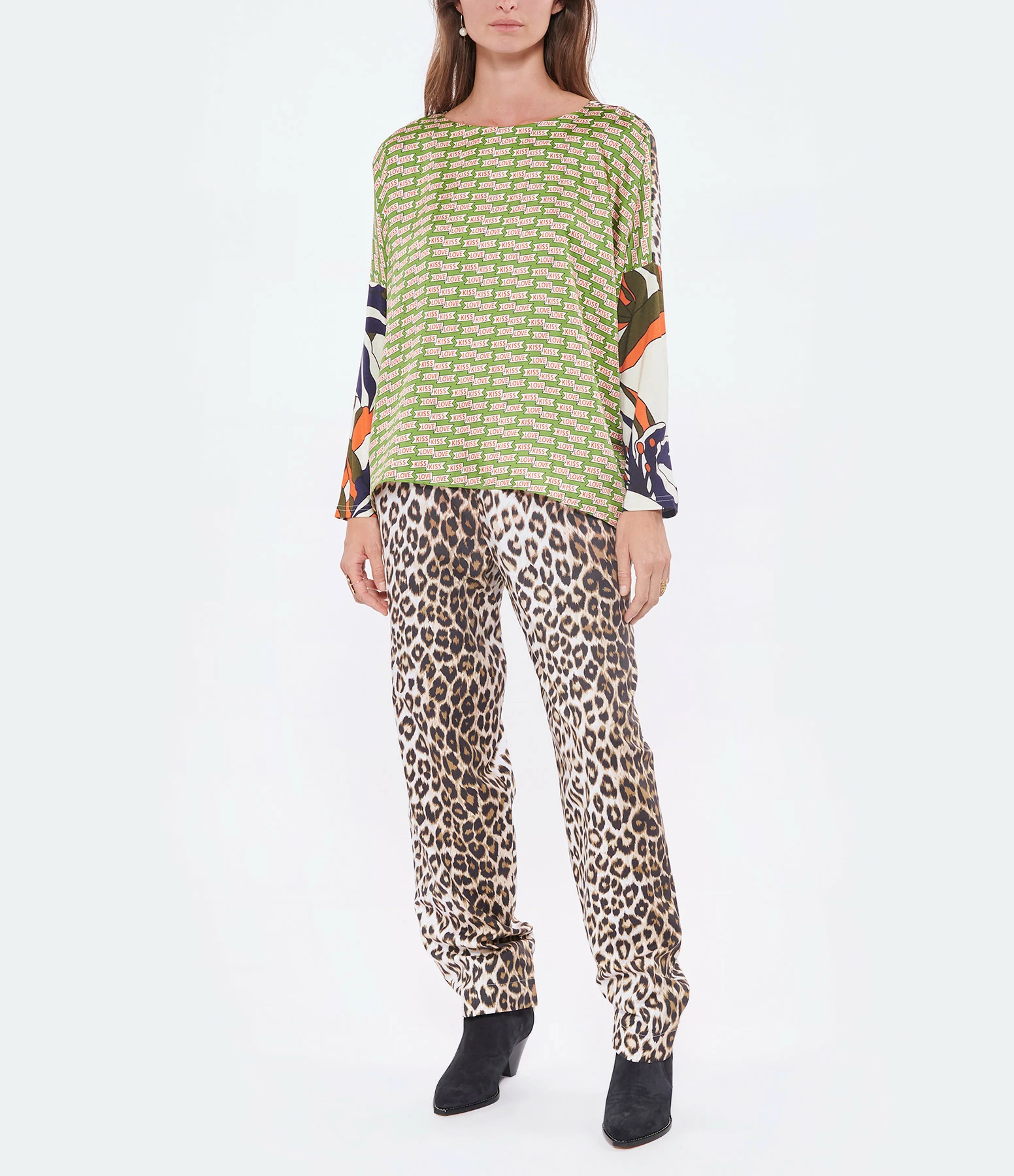 Vente flash ⌛ LA PRESTIC OUISTON Blouse Janine Soie Vert 😍 4 Vente flash ⌛ LA PRESTIC OUISTON Blouse Janine Soie Vert 😍 – Image 4