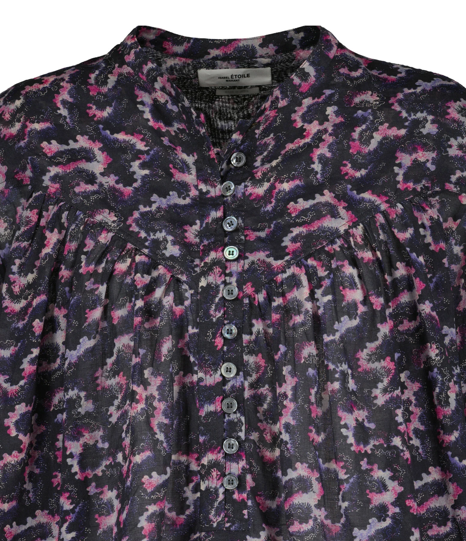 Bon marché 😍 ISABEL MARANT ÉTOILE Blouse Salika Coton Organique Noir Délavé 👏 2 Bon marché 😍 ISABEL MARANT ÉTOILE Blouse Salika Coton Organique Noir Délavé 👏 – Image 2