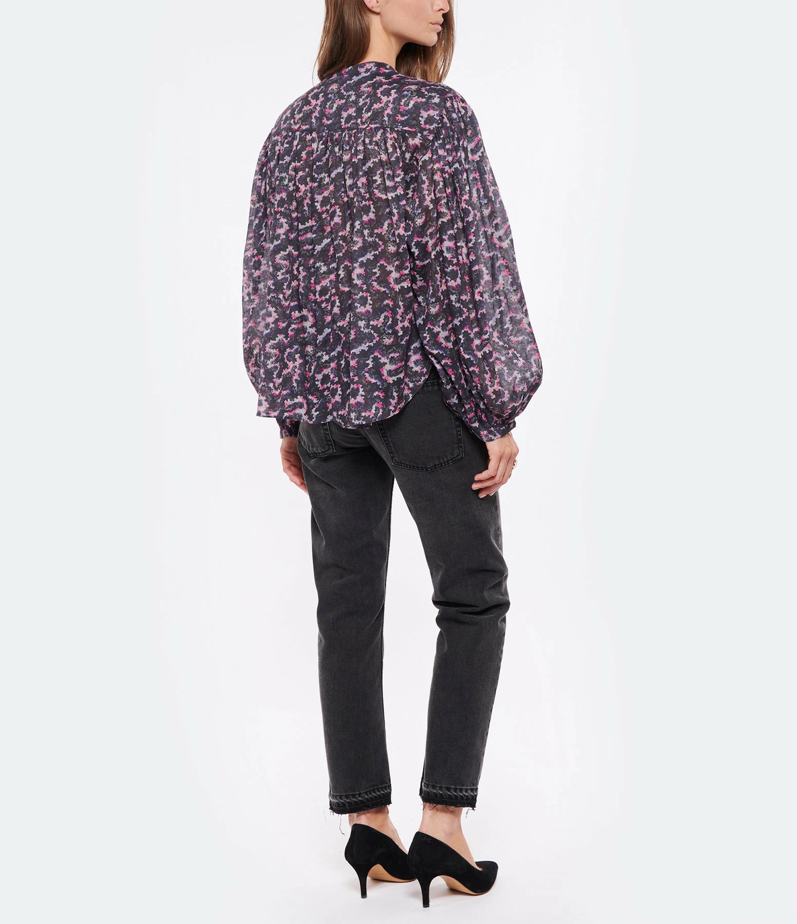 Bon marché 😍 ISABEL MARANT ÉTOILE Blouse Salika Coton Organique Noir Délavé 👏 5 Bon marché 😍 ISABEL MARANT ÉTOILE Blouse Salika Coton Organique Noir Délavé 👏 – Image 5