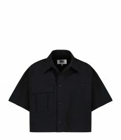 Acheter 🎁 MM6 MAISON MARGIELA Chemise Coton Noir 👏