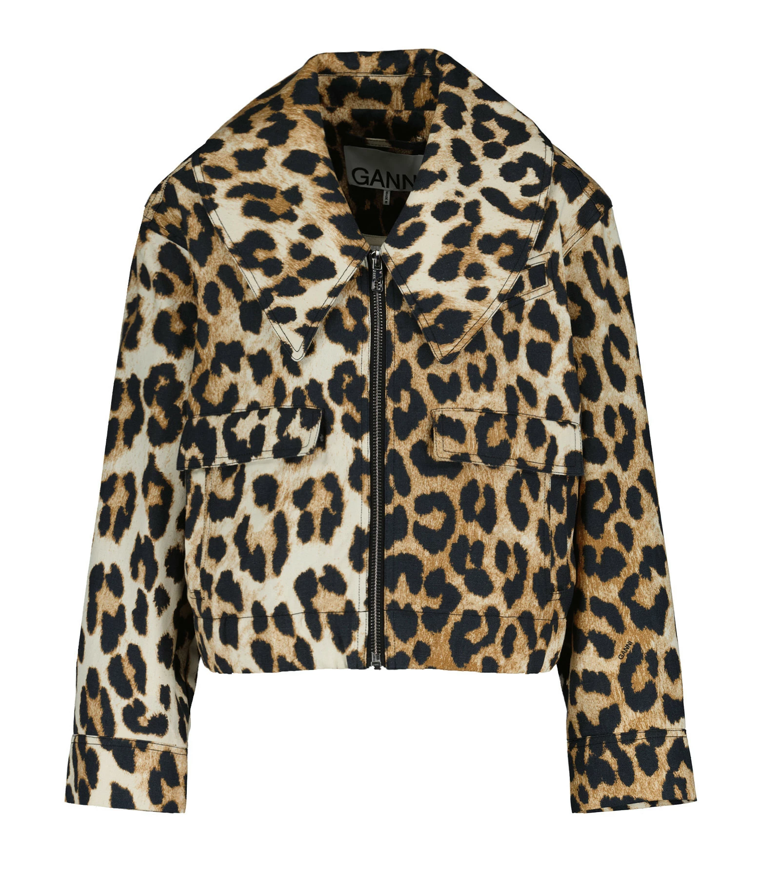 Vente flash 🔥 GANNI Veste Canvas Léopard 😍 1 Vente flash 🔥 GANNI Veste Canvas Léopard 😍