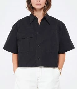 Acheter 🎁 MM6 MAISON MARGIELA Chemise Coton Noir 👏 -BOUTIQUE MARGAUX LONNBERG unnamed file 2221