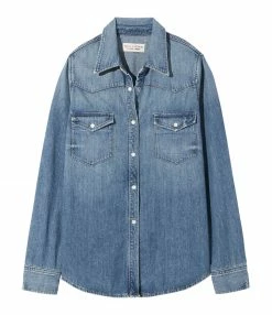 Tout neuf 🎁 NILI LOTAN Chemise Travis Denim Bleu 👏