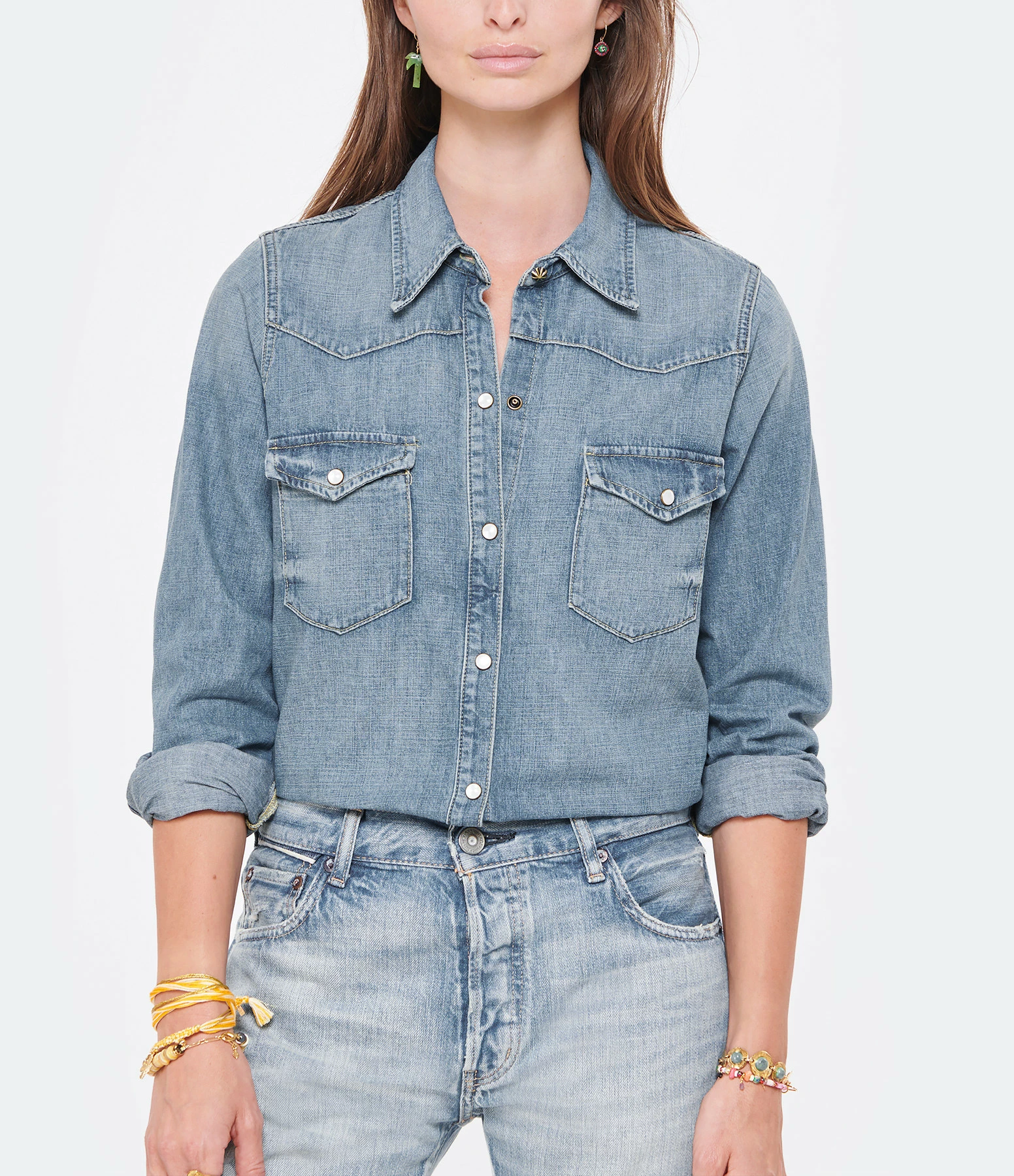 Tout neuf 🎁 NILI LOTAN Chemise Travis Denim Bleu 👏 2 Tout neuf 🎁 NILI LOTAN Chemise Travis Denim Bleu 👏 – Image 2