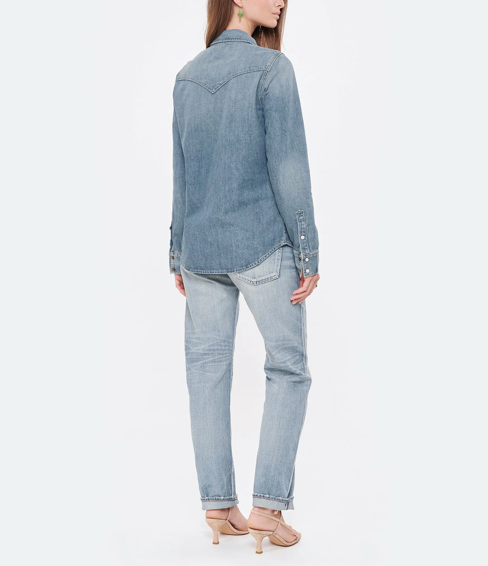 Tout neuf 🎁 NILI LOTAN Chemise Travis Denim Bleu 👏 4 Tout neuf 🎁 NILI LOTAN Chemise Travis Denim Bleu 👏 – Image 4