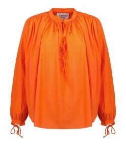 Coupon ❤️ LAURENCE BRAS Blouse New Cigar Coton Rouge 🔥