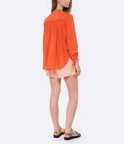 Coupon ❤️ LAURENCE BRAS Blouse New Cigar Coton Rouge 🔥 -BOUTIQUE MARGAUX LONNBERG unnamed file 2269